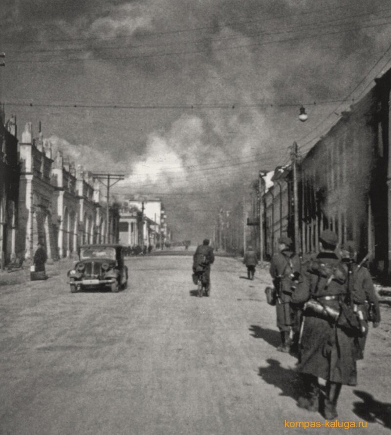 1941 год город. Калуга вокзал 1941. Калуга в 1941 г.. Освобождение Калуги Великая Отечественная война 1941.