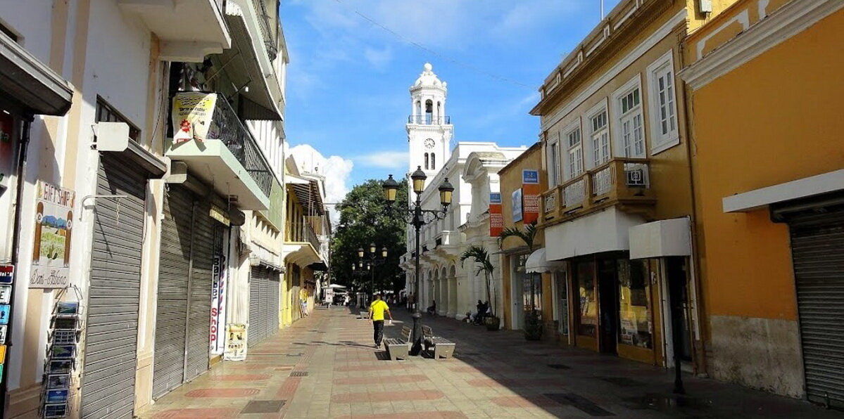 Пешеходная улица Calle El Conde в Санто-Доминго