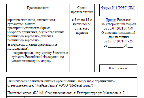 Как заполнить пм торг