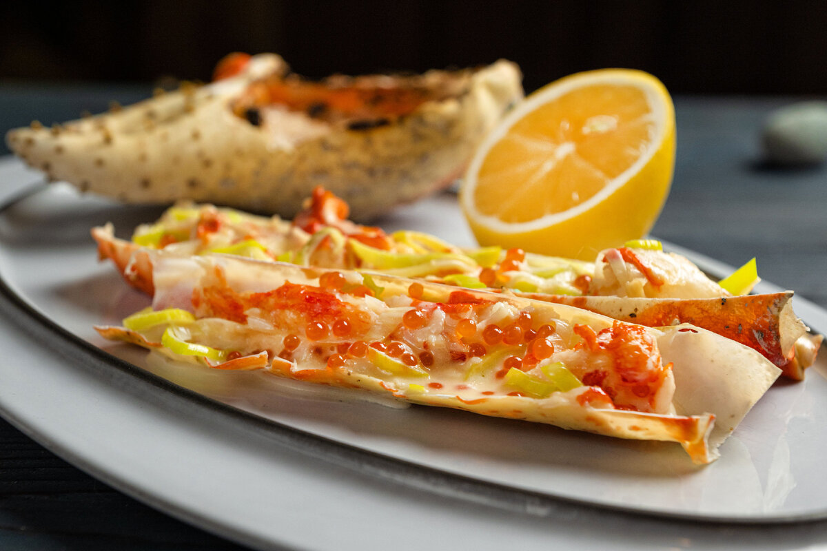 Новое блюдо из крабового меню "Булошная"