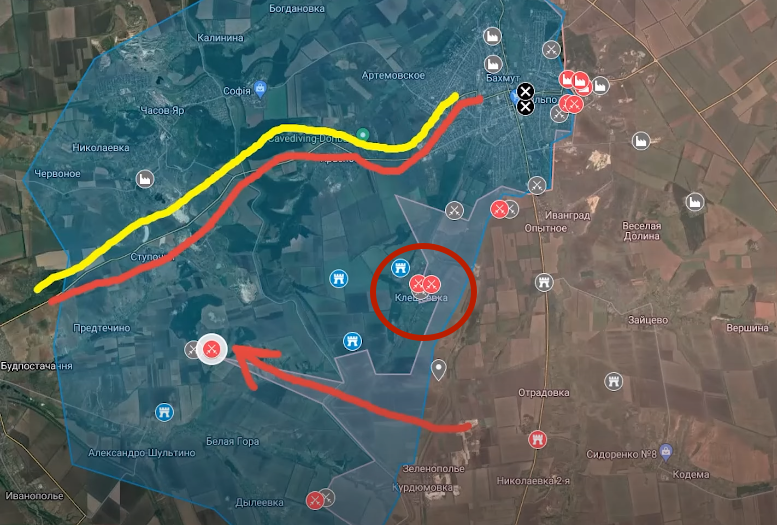 Клещеевка на карте