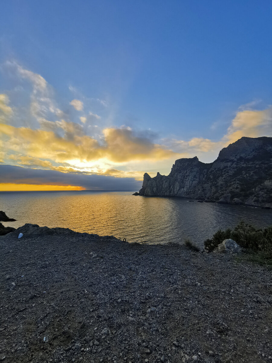 Зимний закат в Новом Свете. 