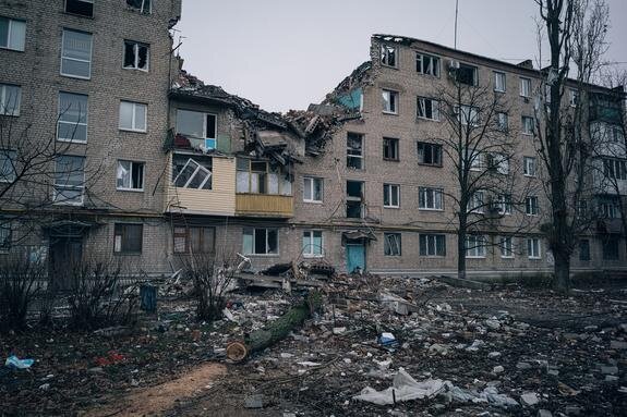    Бахмут (Артемовск) . Декабрь 2022 г. Фото: Nicolas Cleuet/globallook.com