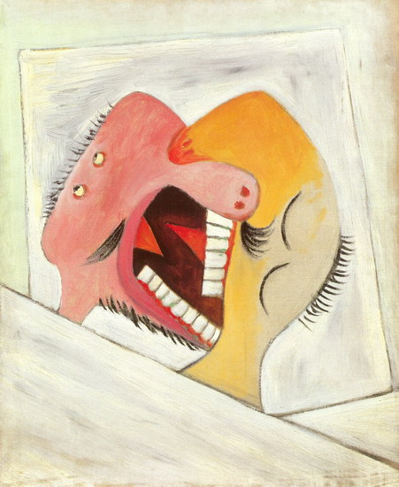 П.Пикассо, "Поцелуй" 1931