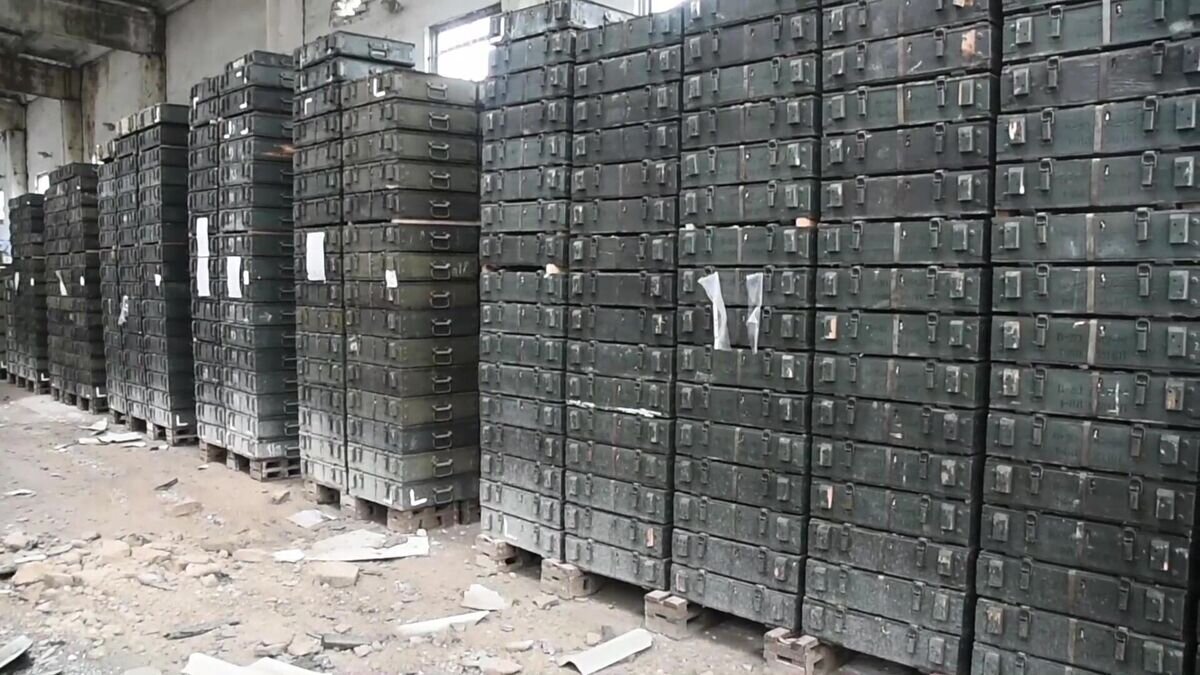    Склад с боеприпасами Вооруженных сил Украины в Харьковской области, взятый под контроль российскими военнослужащими© РИА Новости / Пресс-служба Минобороны РФ