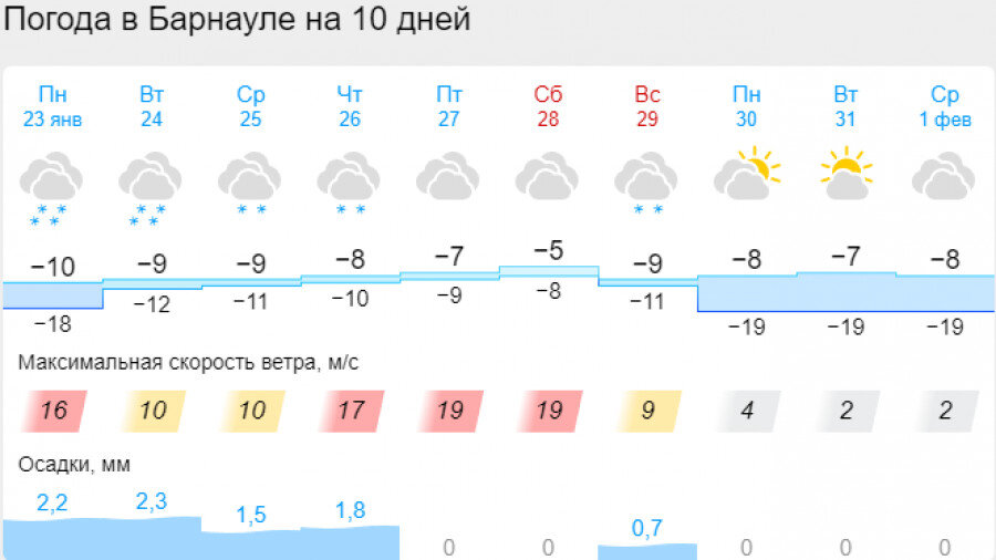 Погода алтайский край г рубцовск