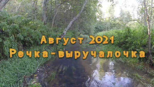 Август 2021. Речка-выручалочка