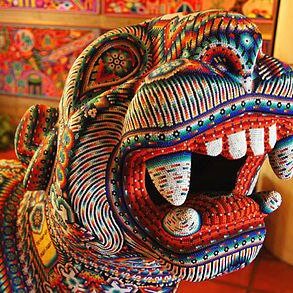 А вы знакомы с уичольской мозаикой?