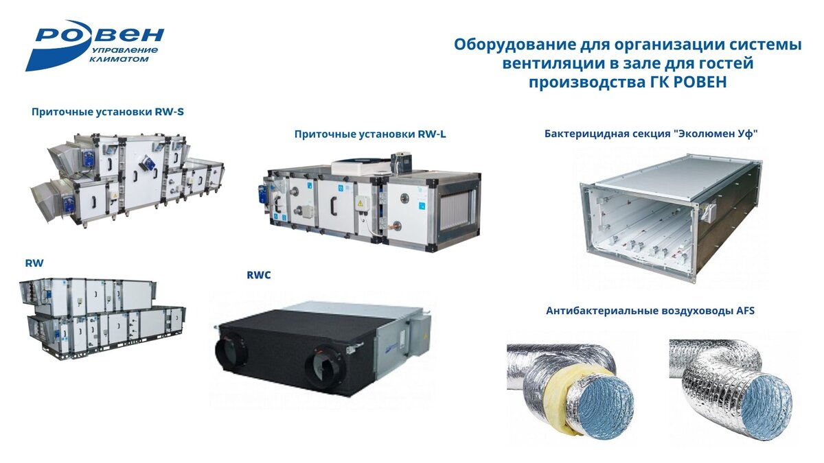 Весь ассортимент оборудования представлен на сайте www.rowen.ru