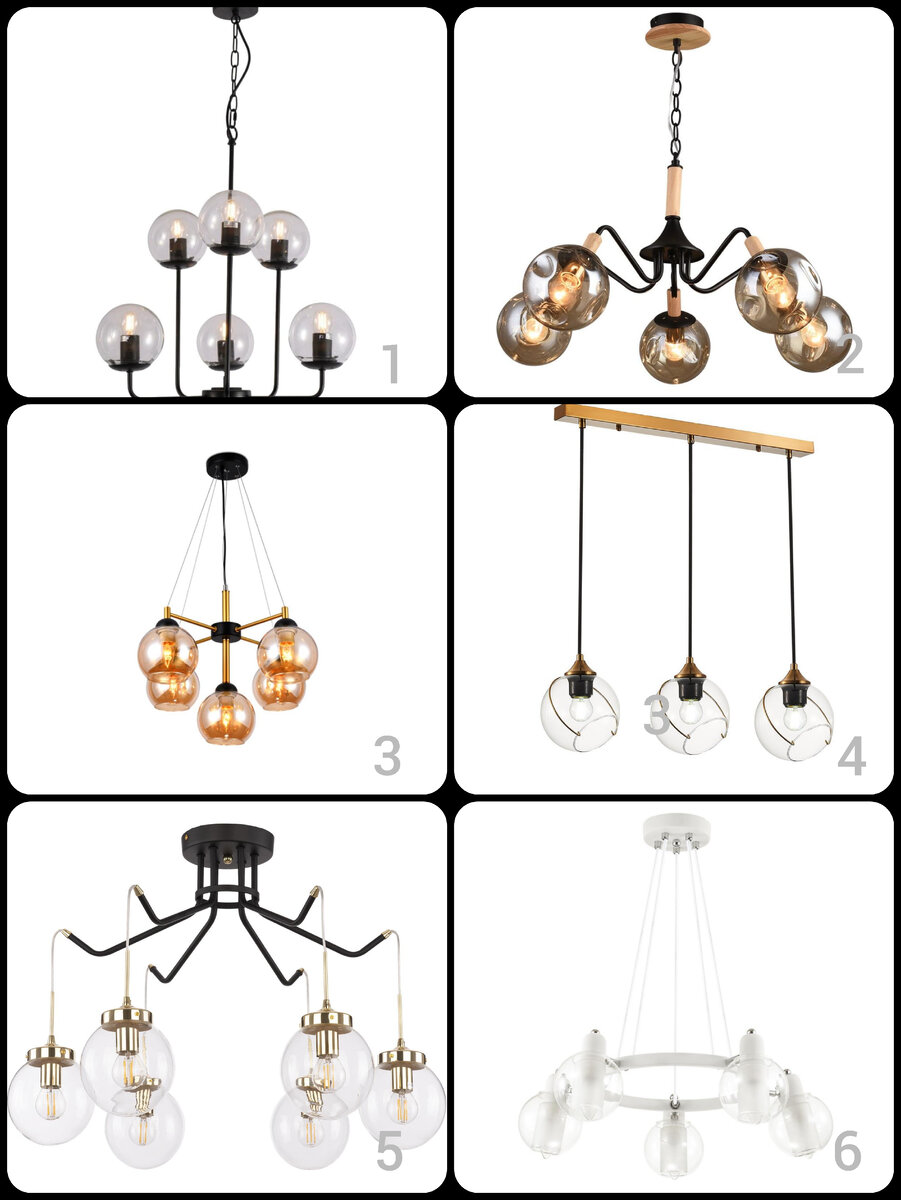              1.Арт. 93804776

Люстра подвесная LAMPLANDIA L1080-6, 6 ламп цвет коричневый


2.Арт. 90023947

Люстра подвесная WEDO LIGHT Forkola 66391.01.14.05 E27 5 ламп
3.Арт. 91203211

Светильник подвесной Ambrella Traditional TR9026 40W IP20
4.Арт. 93900198

Люстра подвесная Evoluce Satturo SLE103103-03 E27 3 лампы 9 м²
5.Арт. 90030195

Люстра подвесная Arte Perfetto Luce APL22339177.6.MBK+GD E14 6 ламп 12 м²
6.Арт. 90022055

Люстра подвесная Lumion Rita 3648_5 E14 5 ламп