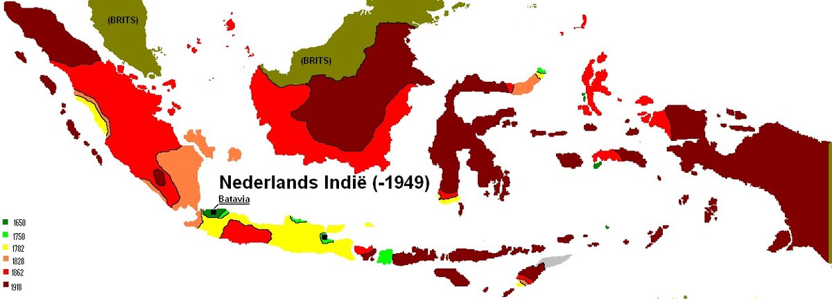 Fig. 02. 1650-1918 Dutch occupation in East Indies timeline.