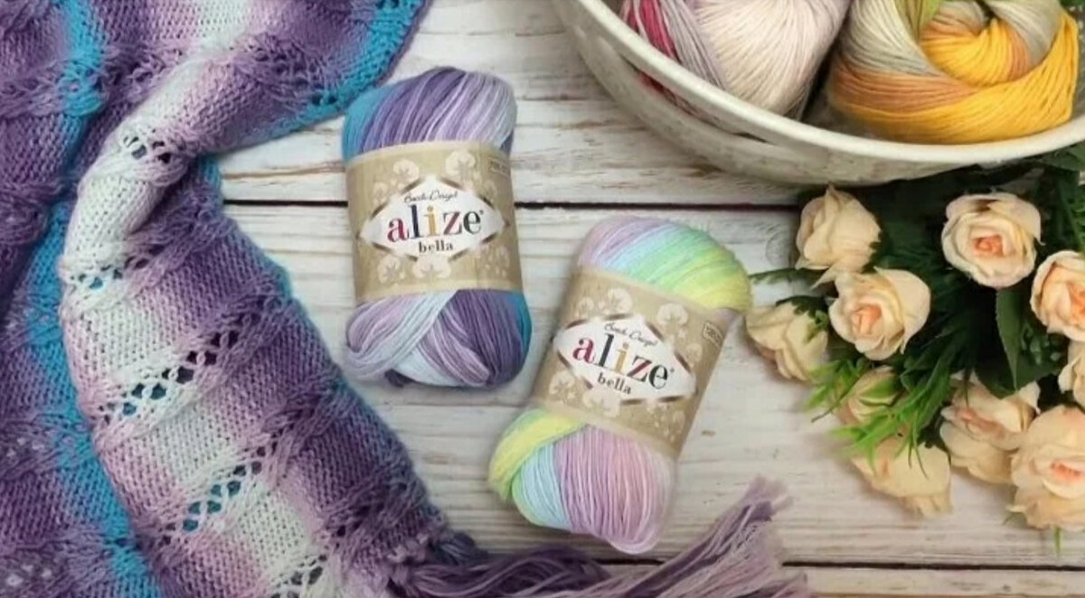 Пряжа Ализе белла батик.