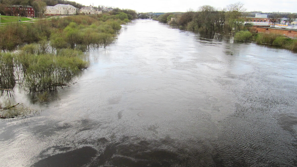 разлив Днепра в Смоленске