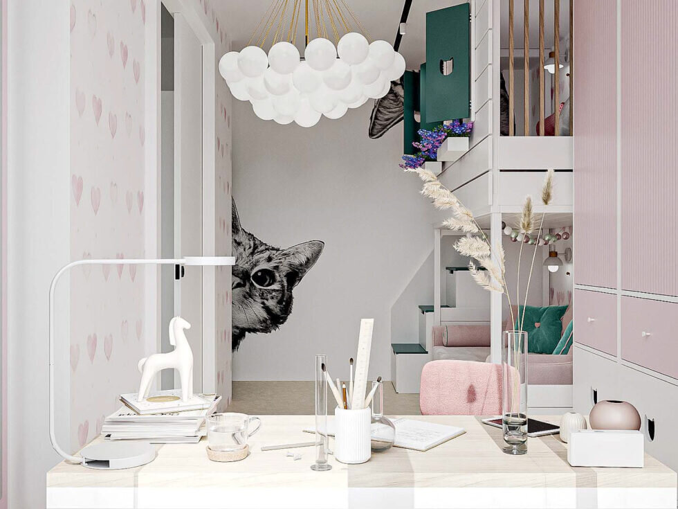 Веселый декор в виде котиков