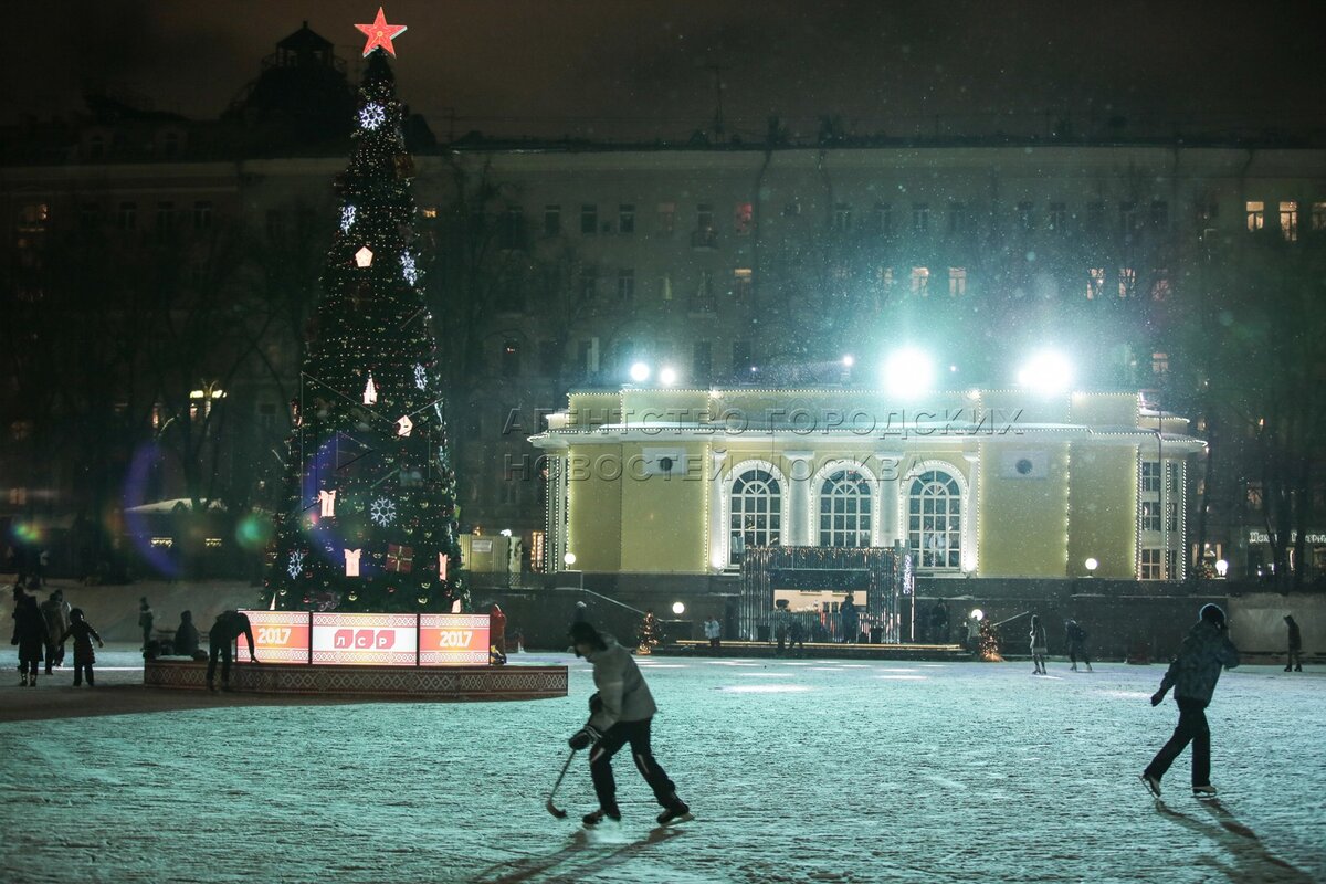 чистые пруды зимой москва