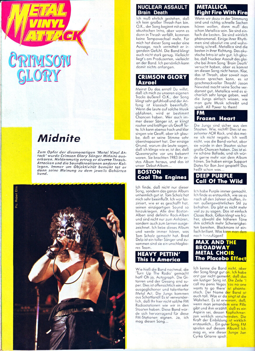 Страница журнала Metal Hammer