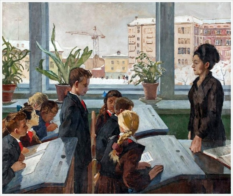 Беляев Н. Я. "Не выучил урок". 1966 год.