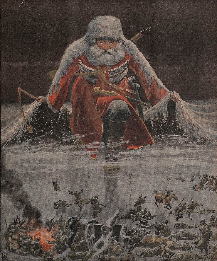 Генерал Зима (рисунок из французского журнала от 9 января 1916 года.