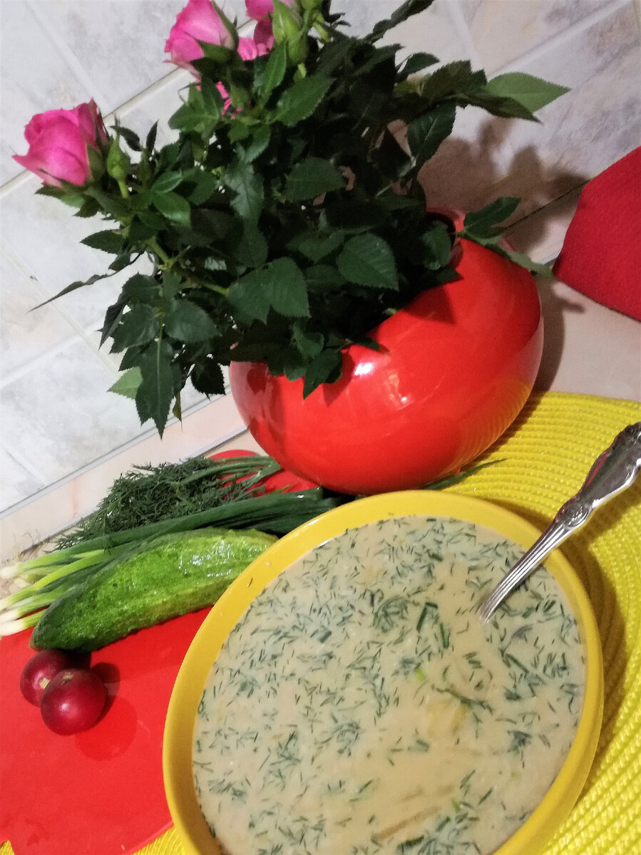 Окрошка на белом квасе