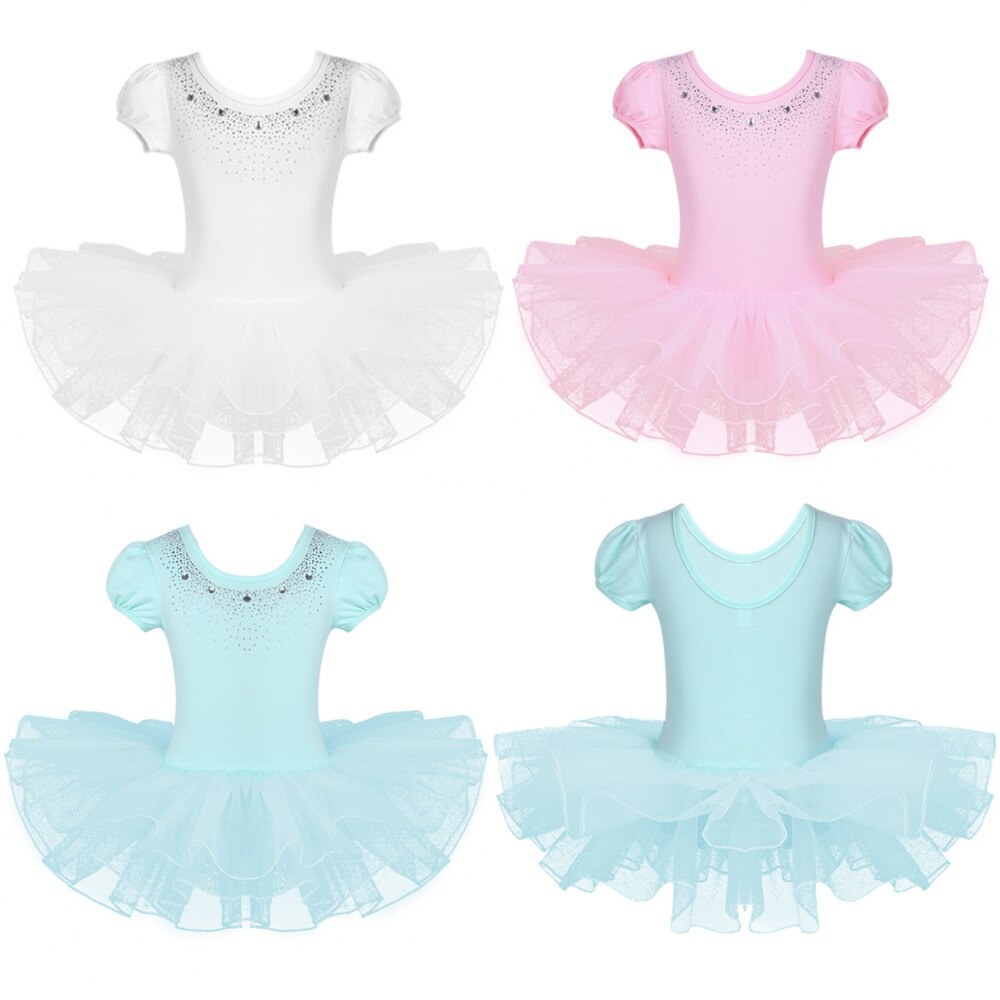 Купальник гимнастический для девочек с пачкой