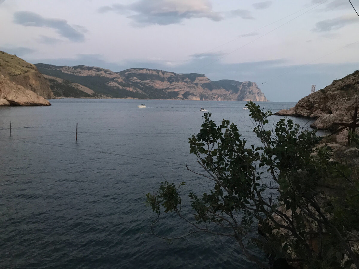 Вечерний вид на бухту и мыс Аайя 