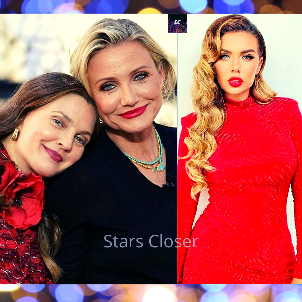 На фото слева - Кэмерон Диаз и Дрю Бэрримор, справа - Анна Седокова