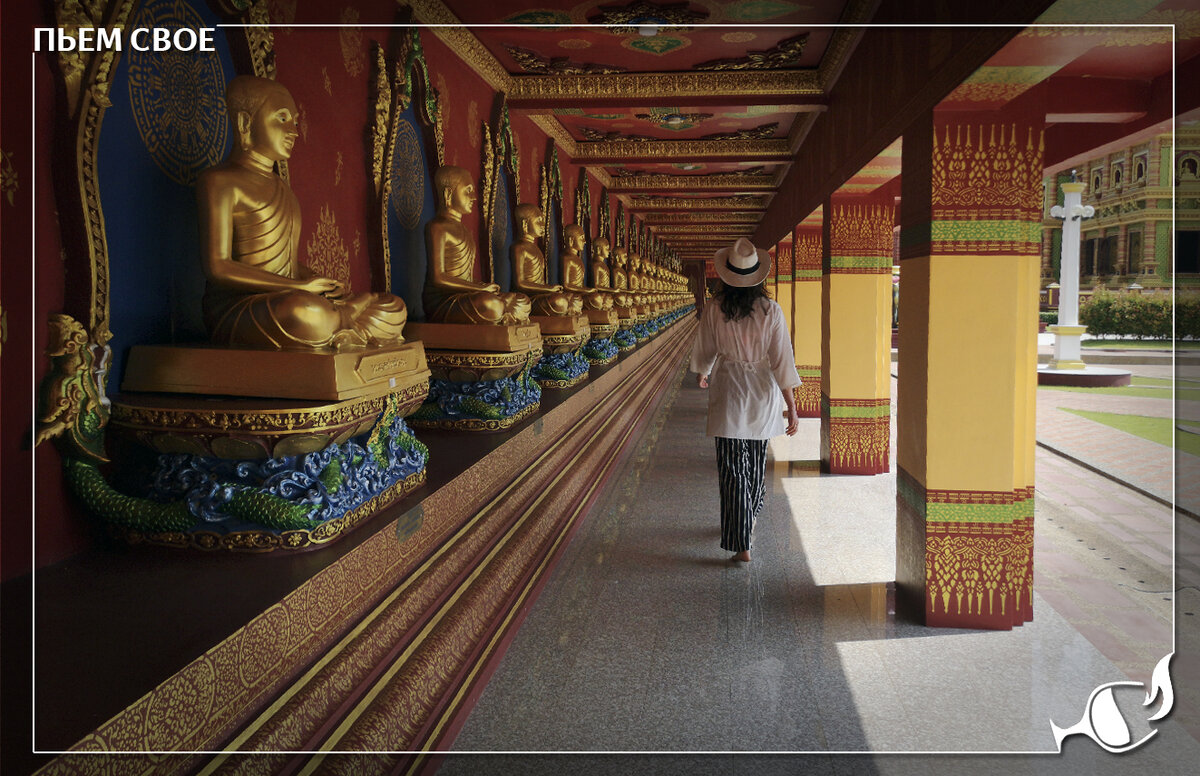 В Таиланде очень много красивых буддийских храмов