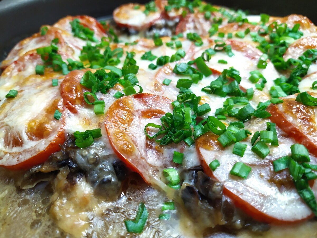 Свинина по купечески с грибами
