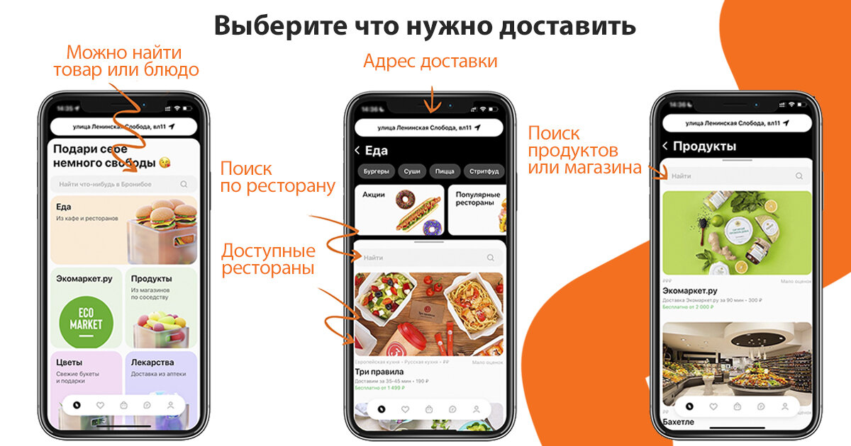 Можно вызвать курьера, который привезет заказ из любимого фастфуд-ресторана вам домой