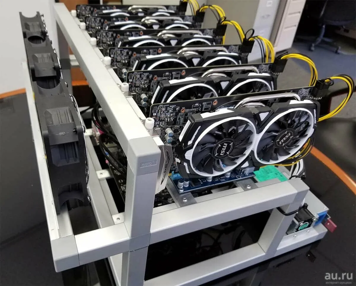 Майнинг ферма (построенная на видеокартах)