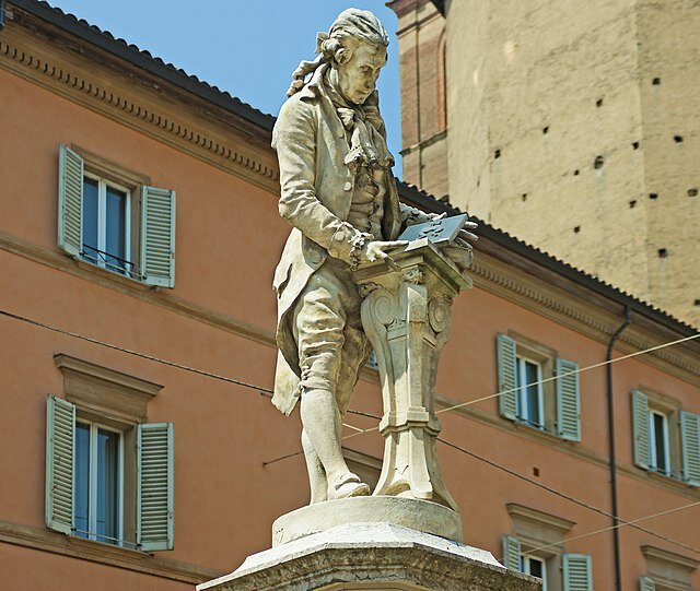 Statue of Luigi Galvani in Piazza Galvani, Bologna, Wikimedia Commons