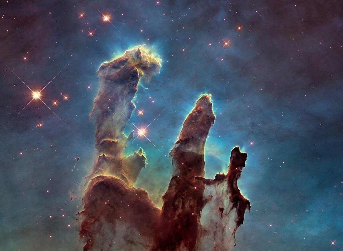 Столпы сотворения. NASA/ESA Hubble Space Telescope