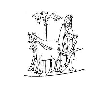 Изображение рала из часовни в Знойме.