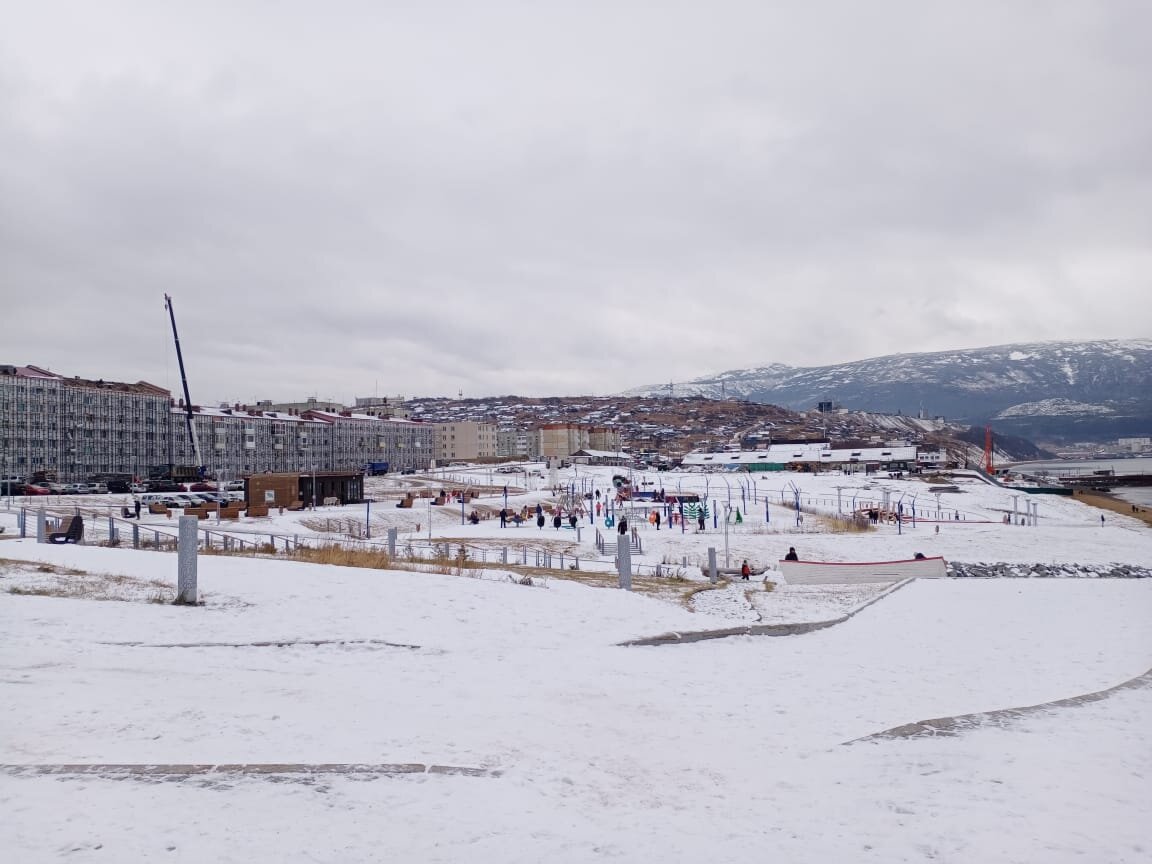 Городской парк у бухты Нагаева