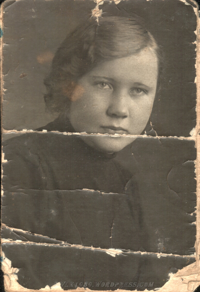 Краснова Антонина Евстигнеевна 1937 год