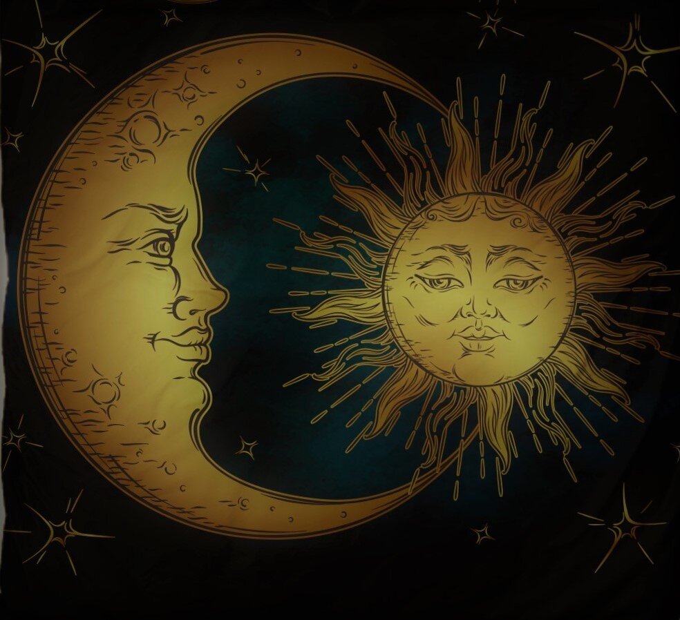 Sun and moon