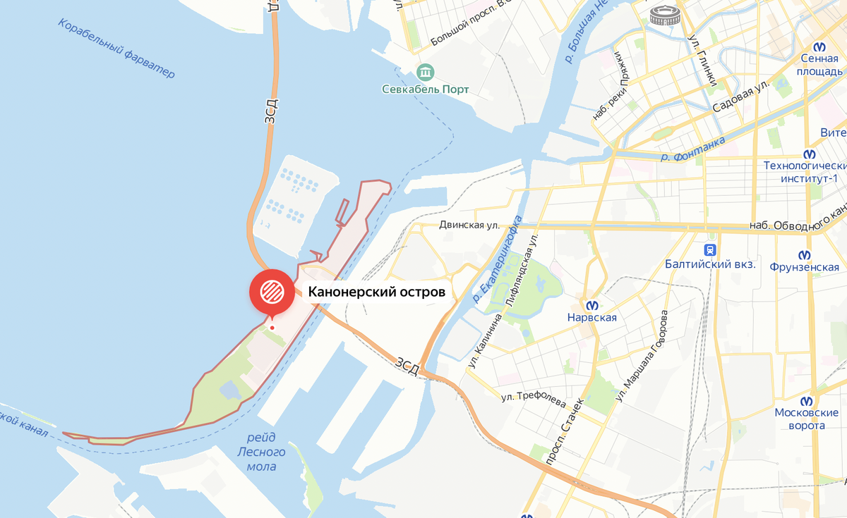 Метро Нарвская тоже считается центром. Яндекс карты