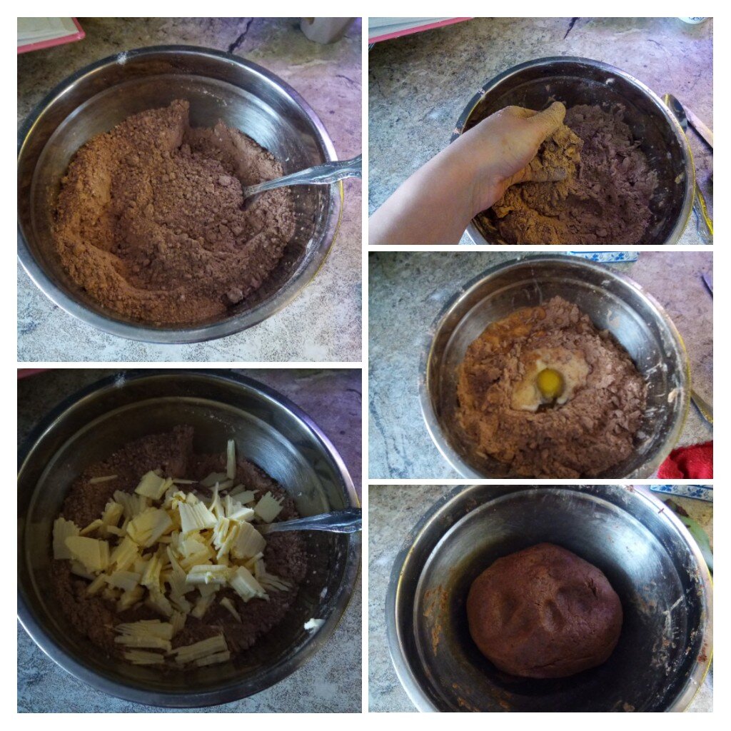 Поэтапное приготовление теста.