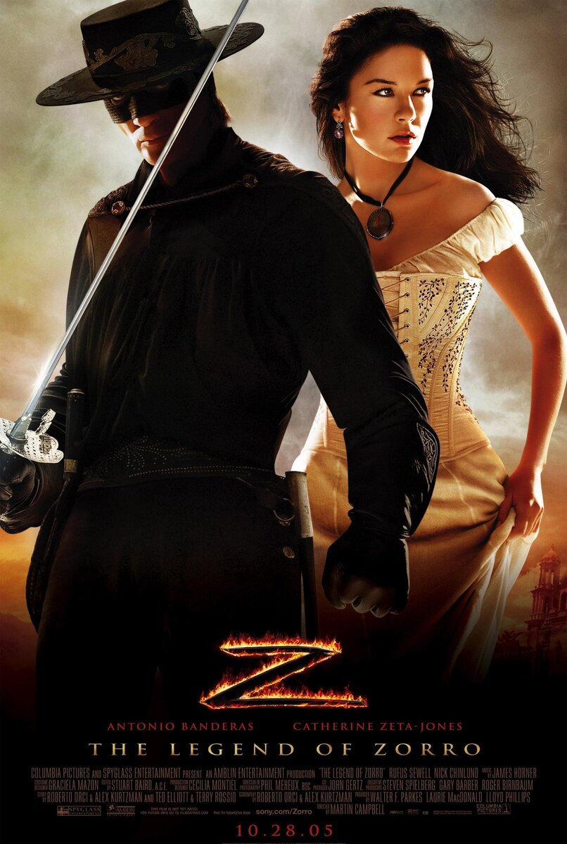 Постер к фильму «Легенда Зорро (The Legend of Zorro)» 2005 года