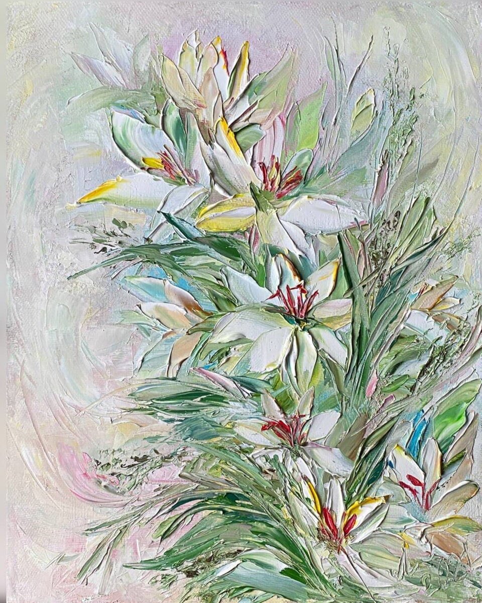 Людмила Горбунова «Нежность», холст, масло, 40 * 50 см, 2021

