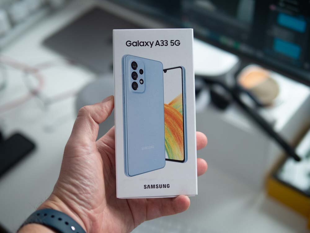 смартфон Samsung Galaxy A33 5G в коробке