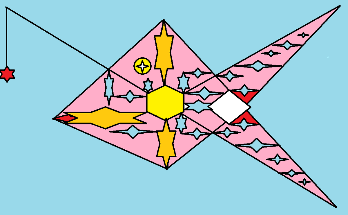 Рисунок Рыбы составлен из простых фигур.