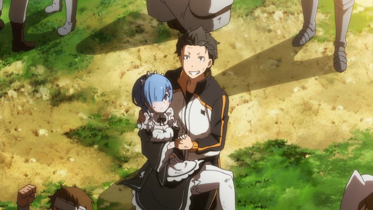 Кадр из аниме "Re:Zero. Жизнь с нуля в альтернативном мире"