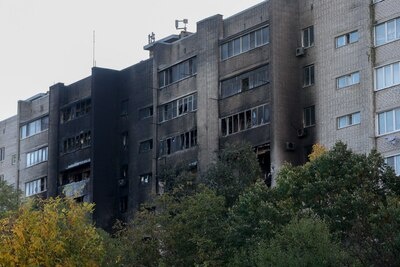    Последствия падения самолета в Ейске ©Виталий Тимкив РИА Новости