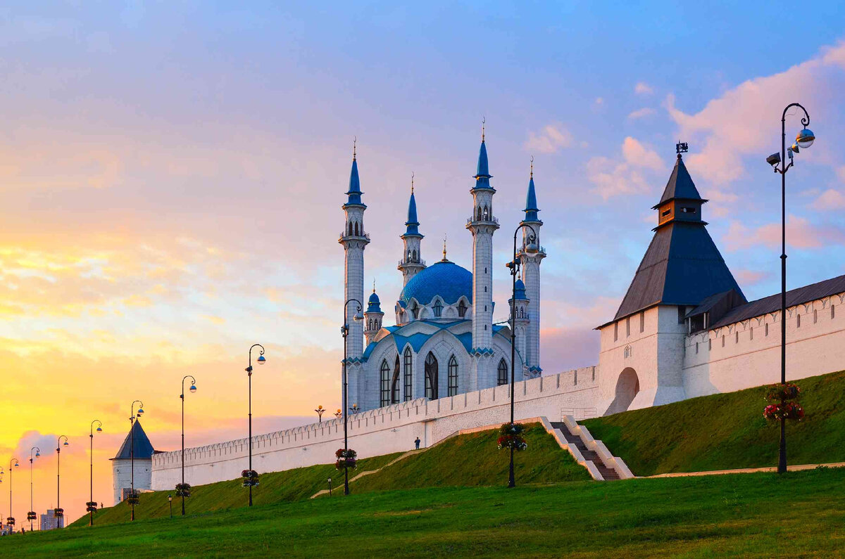 Ночная осенняя Казань Казанский Кремль