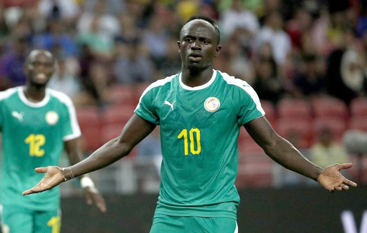    Нападающий сборной Сенегала Садио Мане  EPA-EFE/WALLACE WOON