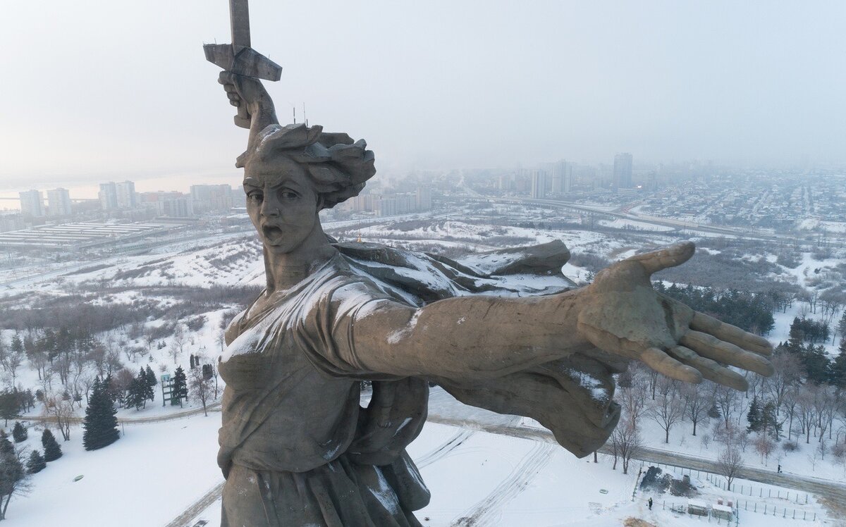 Фото строительство мамаев курган