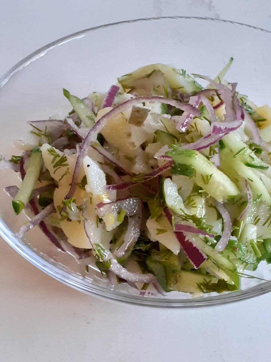 Салат с растительным маслом