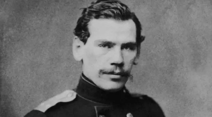 Tolstoy circa 1855.  [Русский писатель Лев Николаевич Толстой. Фотография. Около 1855 г.]