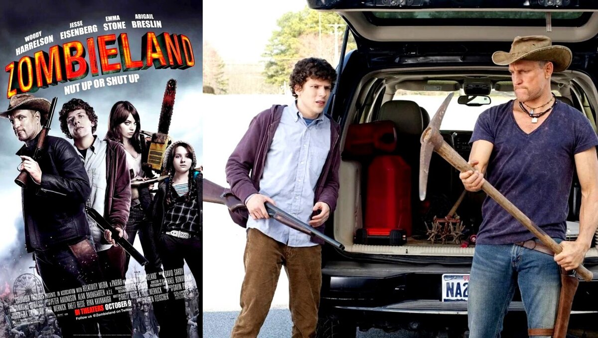 Кадр из фильма "Добро пожаловать в Zомбилэнд" (2009)